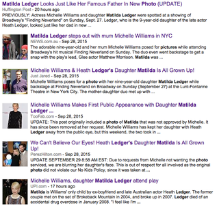 Illustration for article titled Don’t Even Think About Publishing Photos of Matilda Ledger Without Michelle Williams’s Permission
